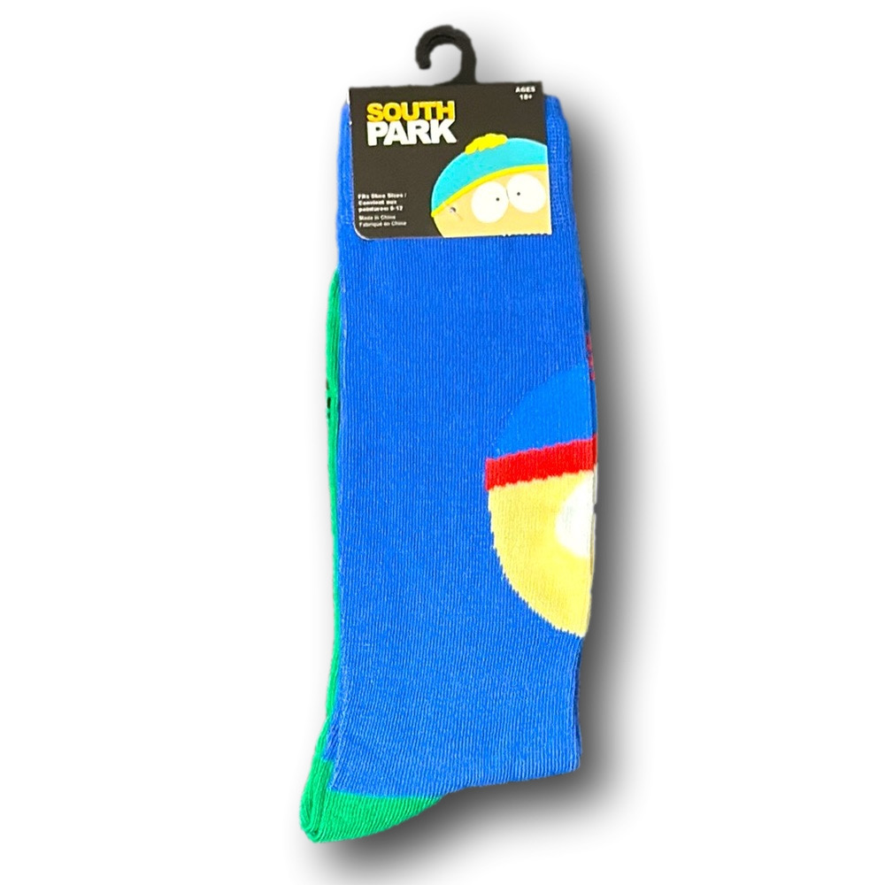 3/$20 South Park Characters Kyle & Stan Funny Novelty Crew Socks - NWT